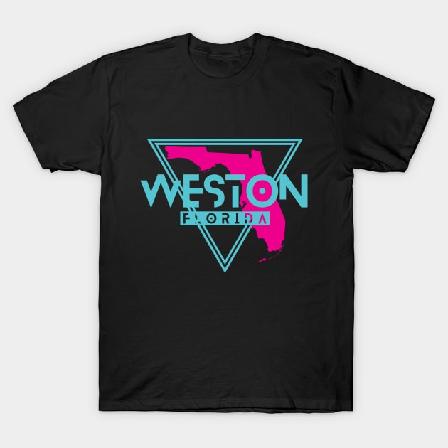 Weston Florida Retro Triangle FL T-Shirt by manifest